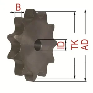 Einfachkettenradscheibe 08B-1 Z= 27 Sichere Zahlung
