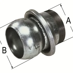 Kugelanschluss 5" mit Gewinde, italienisches System Sonderangebot