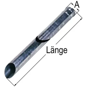 Saugrohr verzinkt 125 x 2000 Rabatt