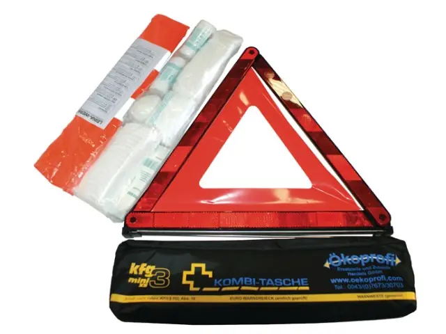 Finale Aktion Verbandtasche + Pannendreieck