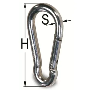 Karabiner Ø = 10 mm, Nutzlast 350 kg Neue Kollektion