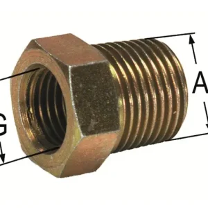 Reduzierhülse 1/2" 1/4" Echt