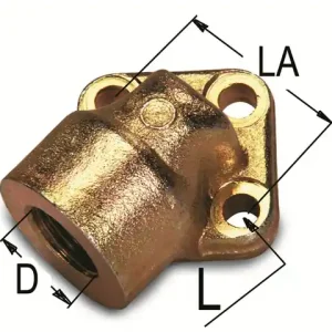 Zertifiziert Pumpen-Flansch 1" M10 Lochkreis 56 mm