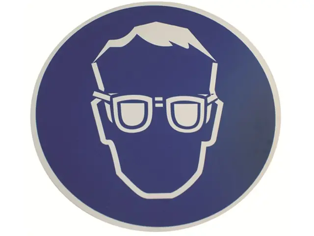 Neuheit Augenschutz tragen Schild Ø = 200 mm