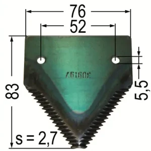 Messerklinge oben gez. 2,7x76x83 8030919 Angebot