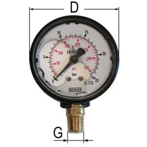 Manometer 0-25 bar Top-Seller