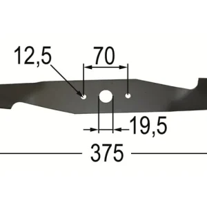Versand Am Gleichen Tag Rasenmähermesser z. AL-KO 375 mm