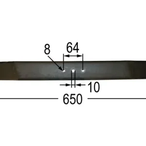 Echt Rasenmähermesser z. MTD 660 mm