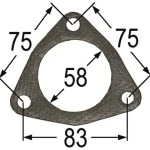 Krümmerdichtung Major,Super Maj ADKN9447 Top-Angebot