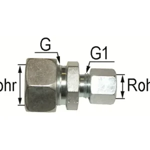 Gerade-Reduzierung S 10S/08S M18 x 1,5 / M16 x 1,5 Meistverkauft
