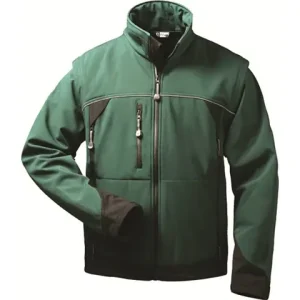 Sichere Zahlung Softshell Jacke XXXXL grün/schwarz