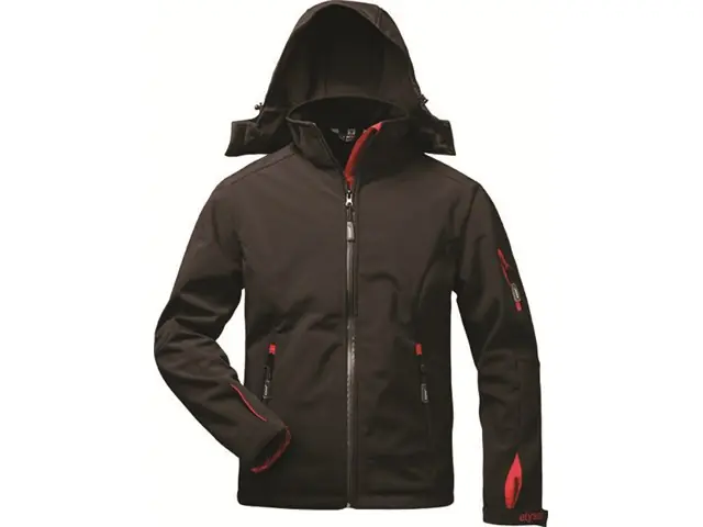 Softshell Jacke S Herren schwarz/rot Neue Ware
