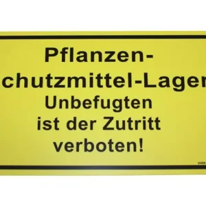 Kunststoffschild Pflanzenschutzmittel Direkt Vom Hersteller