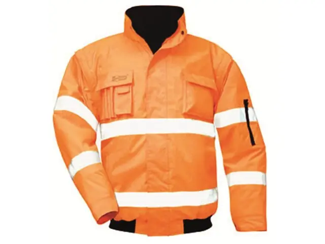 Pilotjacke L TOM orange Geprüft