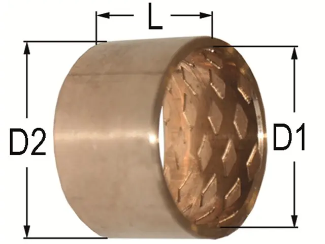 Sonderangebot Zylinderbuchse 35 / 39 x 30 mm Massivbronze