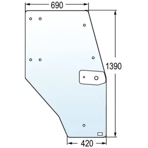 Expressversand Türscheibe re. zu Deutz 04352849