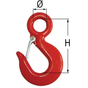 Schneller Versand Ösenhaken mit Sicherung 4500kg