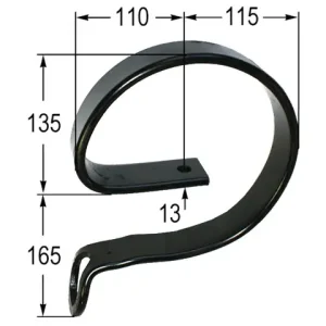 Verstärkungsfeder 45 x 10 mit Öse Sichere Zahlung