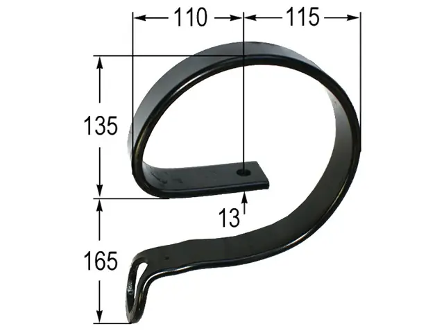 Verstärkungsfeder 45 x 10 mit Öse Sichere Zahlung