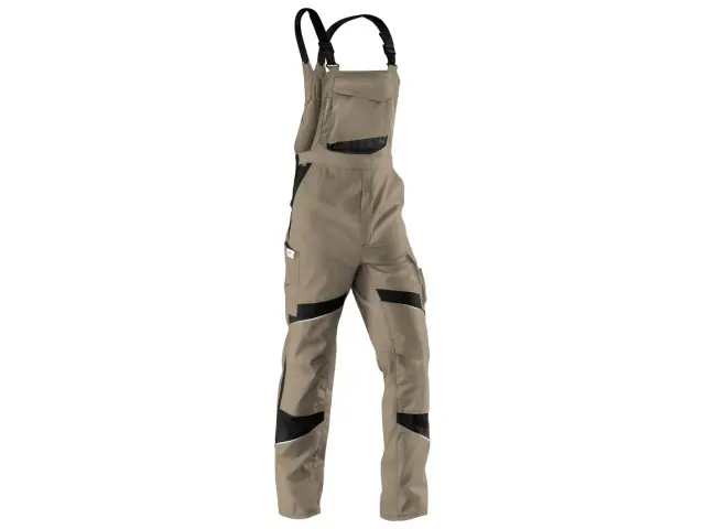 Latzhose 62 sandbraun-schwarz ACTIVIQ Top-Preis