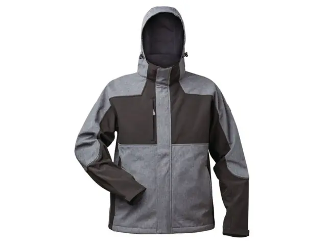 Softshell-Jacke L grau (reflektierend)/schwarz Neu