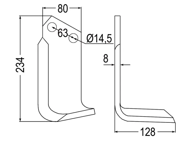 Top-Seller Fräsmesser re. zu Celli