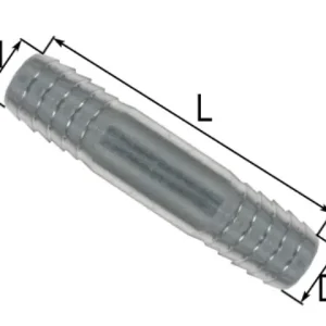 Schlauchverbinder Gerade DM=8 mm L=55 mm Top-Angebot