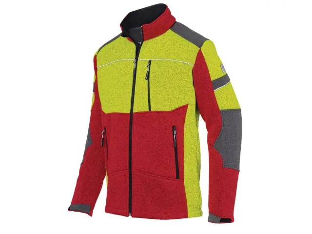 KÜBLER FOREST Strickjacke rot/gelb XS Top-Angebot
