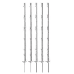 (5 Stk) Kunststoffpfahl 125 cm, Doppeltritt Heißes Angebot