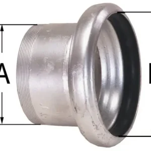 Becheranschluss 8" mit Gewinde System Bauer Saisonangebot