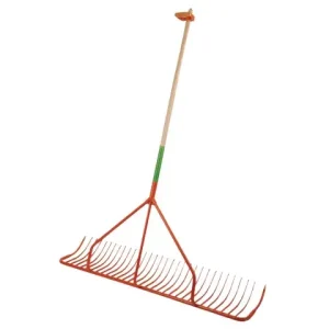 Preisknaller Handschlepprechen mit Außenzinken und Stiel, 131 cm