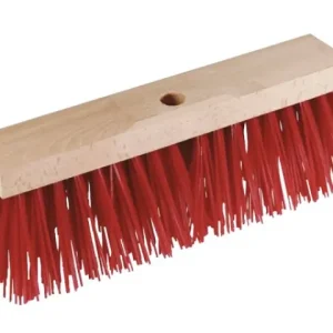 Schneller Versand Straßenbesen 42 cm breit EXTRA GROB - rote Borsten