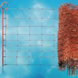 Neue Kollektion (50m) OviNet Profi Schafnetz orange Höhe: 108 cm, Einzelspitze