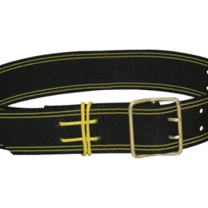 Sofort Bestellen Glockenriemen PE, 2 Dorne, mit Schnur, schwa/gelb 60mmx110cm