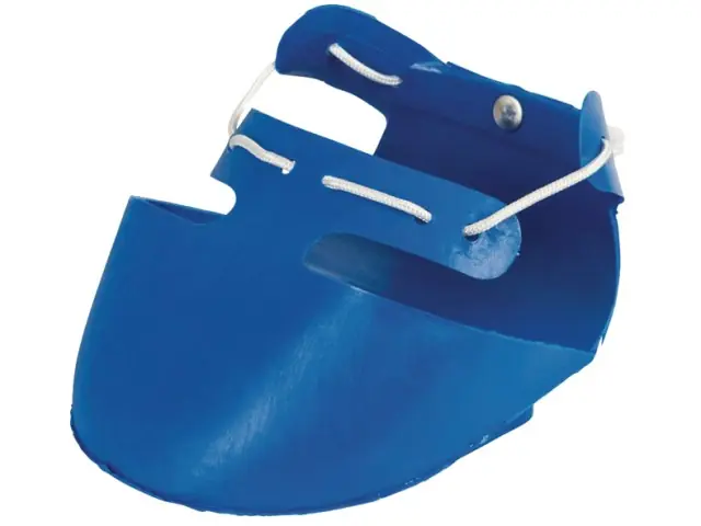 Shoof-Rinderschuh groß, rechts Fb. blau, bis 125 mm Echt