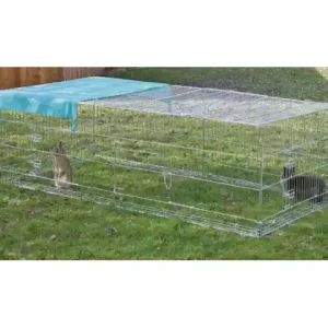 Freigehege mit Ausbruchsperre 230x115x70cm, mit Abdeckung Online Kaufen