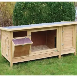 Kaninchenstall XXL Vario mit Heuraufe 155x76x80cm Top-Seller