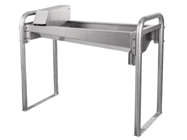 Edelstahl-Trogtränke 190cm mit Bodengestell Knallerangebot