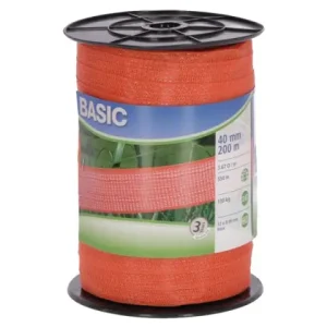 (200 m) Basic Classe-Weideband, 40mm, orange, 12x0,16 Niro Sonderaktion