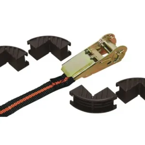 Ratschenzurrgurtset 25mm x 5m mit 4 Kantenschutz, 122/245kg Meistverkauft