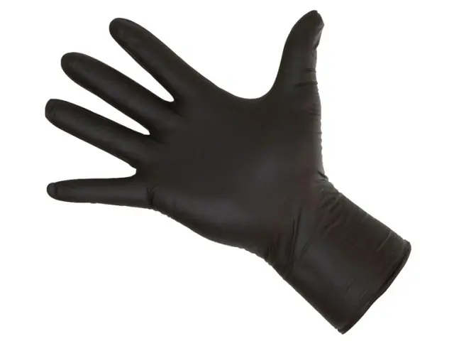 Nur Heute Nitrilhandschuhe XL Long Black 300mm, 50 Stück