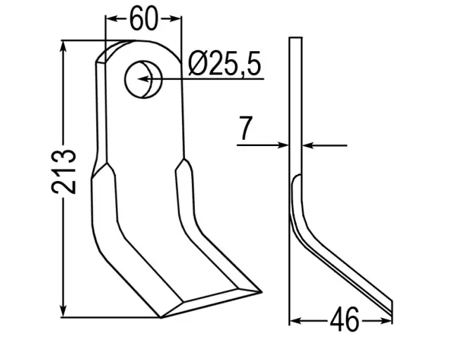 Neue Ware Y-Messer zu Lagarde