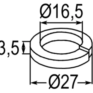 Markenware Scheibe Ø27x3,5xØ16,5 zu Bomford/Mc Connel