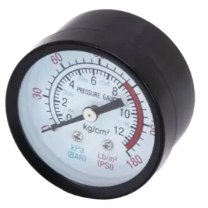 Druckluftmanometer 1/4" 0-12 bar Dm=50mm Echt