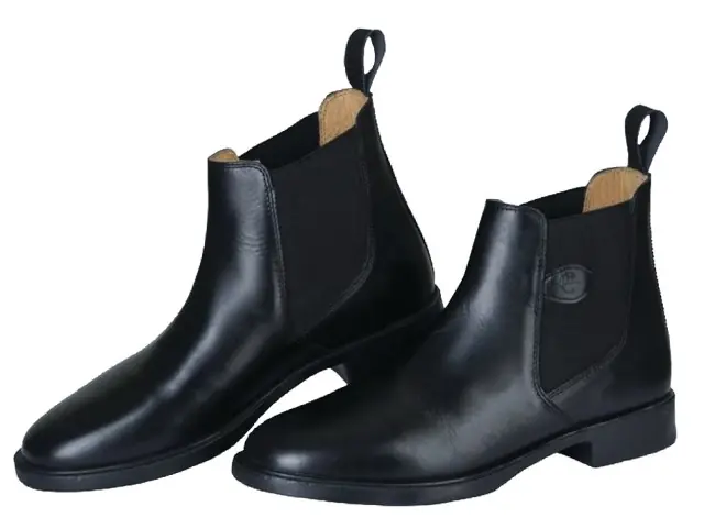 Rabatt Reitstiefelette Classic, Gr.40 Leder schwarz