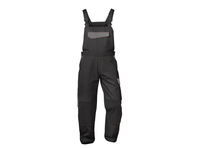 Latzhose 58 schwarz-grau Rabatt