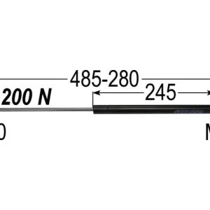 Sonderangebot Gasdruckfeder zur CNH, JD 189447A2, AL71412, 47108191, 251976
