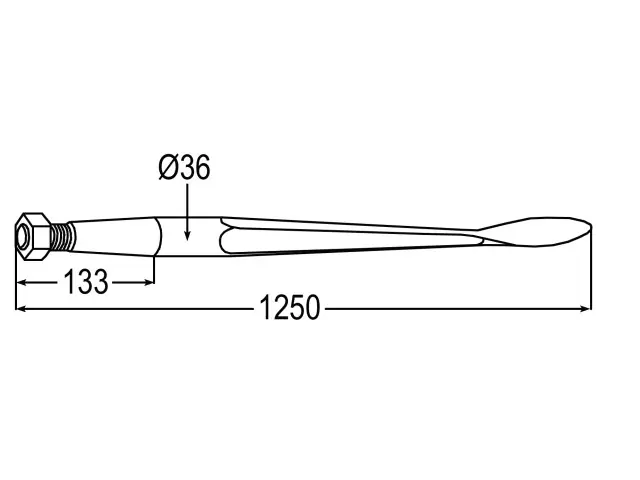 Markenware Löffelzinken zu Baas-Trima M22x1,5 97631112