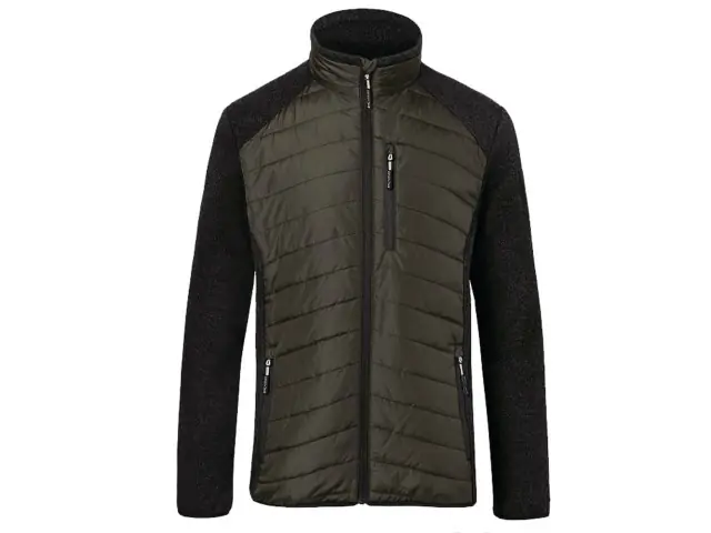 Kübler L Hybridjacke oliv/dunkelgrau Super-Preis
