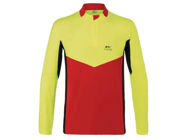 Expressversand KÜBLER FOREST Funktionsshirt langarm XXL rot/warngelb